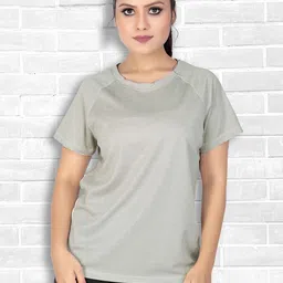 MYO2 Women Solid Round Neck T-shirt-picture-46