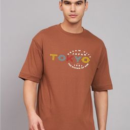 Imsa Moda Men Typography Printed Cotton Oversized T-shirt-image-54
