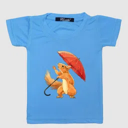 RISH Boys Blue Printed Polyester Short Sleeves Oversized T-shirt-image-95