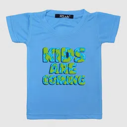 RISH Boys Blue & Yellow Typography Printed Oversized T-shirt-image-76