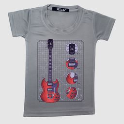 RISH Boys Kids Guitar Printed T-shirt-31