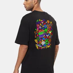 Mad Over Print Men You Got Thi Printed Oversized Cotton T-shirt-image-26