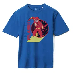 Wear Your Mind Boys Flash Graphic Printed Regular Sleeves Cotton Oversized T-shirt-image-92