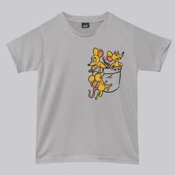 RISH Kids Graphic Printed Loose Dry Fit Round Neck Short Sleeves T-shirt-image-47