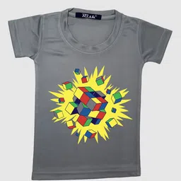 RISH Boys Grey Printed T-shirt-image-83