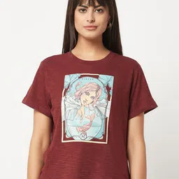 HOUSE OF S Women Graphic Printed Cotton T-shirt-image-57