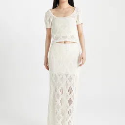 DeFacto Self-Designed Pencil Type Maxi Skirt-picture-26