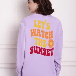 Imsa Moda Typography Printed Fleece Sweatshirt-picture-1