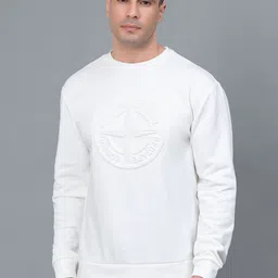 Red Tape Men Self Design Pullover Sweatshirt-picture-12