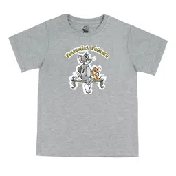Tom & Jerry by Wear Your Mind Boys Grey Printed T-shirt-image-64