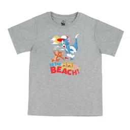 Tom & Jerry by Wear Your Mind Boys Grey Printed T-shirt-image-62
