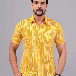 JAIPURI COLLECTION Abstract Printed Cotton Standard Opaque Casual Shirt-image-30
