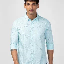 SPYKAR Men Classic Slim Fit Floral Printed Cotton Casual Shirt-picture-5