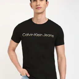Calvin Klein Jeans Men MIXED Typography Printed Round Neck Cotton T-shirt-picture-44