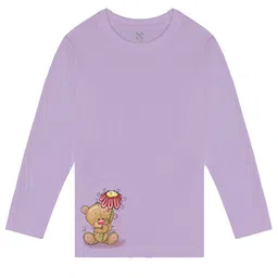BAESD Girls Printed Full Sleeves Cotton T-shirt-image-21