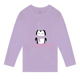 BAESD Girls Graphic Printed Round Neck Full Sleeves Regular Fit Cotton Casual T-shirt-image-23