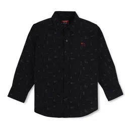 Palm Tree Boys Abstract Printed Regular Fit Opaque Casual Shirt-image-96