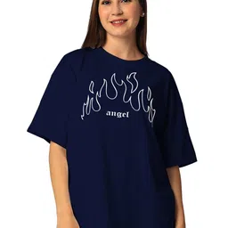 STATUS MANTRA Round Neck Drop Shoulder Typography Printed Regular Fit Cotton T-shirt-image-28
