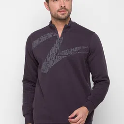 SPYKAR Men Blue Printed Cotton Sweatshirt-picture-39