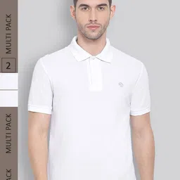 LUX NITRO Pack of 2 Polo Collar Anti Odour Cotton Blend T-shirts-image-95