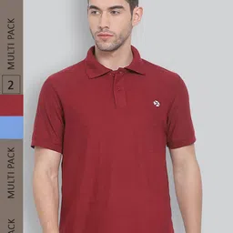 LUX NITRO Pack Of 2 Polo Collar Anti Odour T-Shirt-image-58