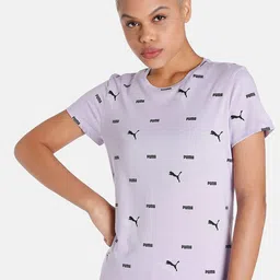 Puma Essential+ LOGO POWER Printed Regular fit Cotton T-Shirt-image-15