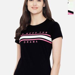 Fabflee Pack Of 3 Typography Printed Regular Fit Cotton T-shirt-picture-7