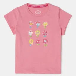 Jockey Girls Super Combed Cotton Regular Fit Printed T-shirt - AG01-picture-47