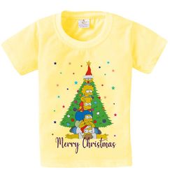 Babywish Kids Christmas Printed Short Sleeves Relaxed Fit Cotton T-shirt-image-65