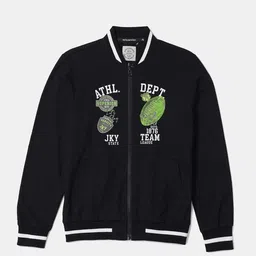Jockey Boys Super Combed Cotton French Terry Graphic Print Full Sleeve Hoodie Jacket-AB38-picture-22