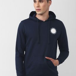 Van Heusen ACADEMY Men Navy Blue Hooded Sweatshirt-image-18