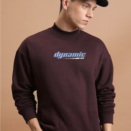 HIGHLANDER Relaxed Fit Drop Shoulder Round Neck Sweatshirt-image-50