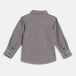 Chicco Boys Modern Gingham Checks Opaque Checked Casual Shirt image 2