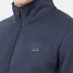 t-base Mock Collar Front-Open Sweatshirt image 3