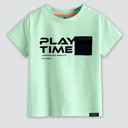 CODEZ Boys Pack Of  2 Printed Cotton Regular Fit T-shirts image 4