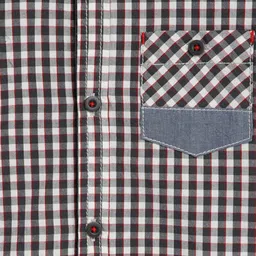 Chicco Boys Modern Gingham Checks Opaque Checked Casual Shirt image 3