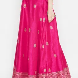 studio rasa Block Printed Flared Maxi Skirt image 3