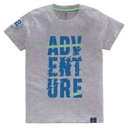 CODEZ Boys Multicoloured Typography 2 Printed Applique T-shirt image 5