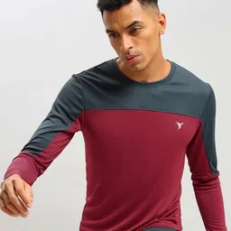 Technosport Anti Odour Rapid Dry Colourblocked Slim Fit Sports T-shirt-image-89