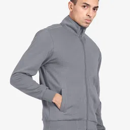 t-base High Neck Front-Open Sweatshirt image 5