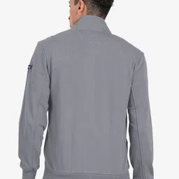 t-base High Collar Front Open Sweatshirt image 4