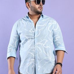 Instafab Plus Size Classic Regular Fit Abstract Printed Casual Shirt-picture-16