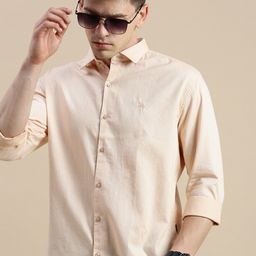 SHOWOFF Standard Slim Fit Opaque Cotton Casual Shirt-image-41