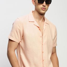SHOWOFF Comfort Relaxed Fit Chambray Weave Cotton Casual Shirt-image-33