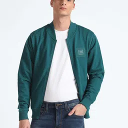 Flying Machine Mock Collar Pure Cotton Front-Open Sweatshirt image 2