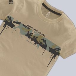 CODEZ Boys Pack Of 3 Typographic Printed Cotton T-shirts image 3