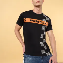 Wrangler Typography Printed Pure Cotton Casual T-shirt-image-50