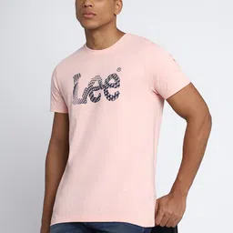 Lee Typography Printed Cotton Slim Fit T-shirt-image-43
