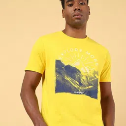 Wrangler Graphic Printed Round Neck Cotton T-shirt-image-62