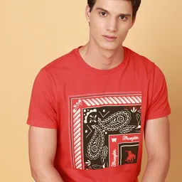 Wrangler Graphic Printed Cotton T-shirt-image-72
